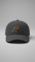 Signature embroidered cotton baseball cap